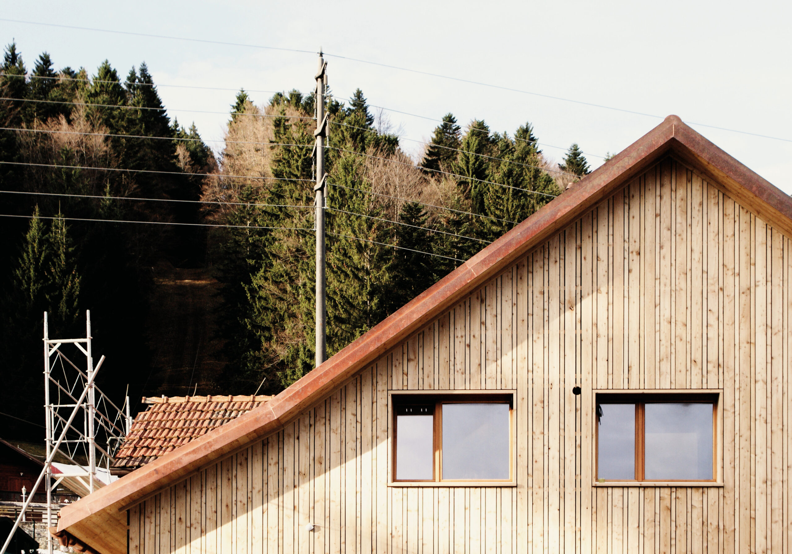 Transformation d&rsquo;une grange au Paccots